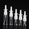 ボストンラウンド5ml 10ml 15ml 20ml 30mlクリアペット硬質プラスチック鼻洗浄スプレーボトルストレートファインミスト化粧品スプレーボトル卸売