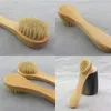 Brosse de nettoyage du visage manche en bois poils naturels doux exfoliation du visage brosses à récurer à sec propres de haute qualité 3cg G24141884