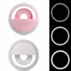 Selfie Ring Phone Clip Mobile Lence Light Lights Lulbs LED Emergenza Batteria a secco per la fotocamera PO Well Smartphone Beauty2942228