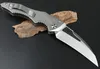 1pcs Top Quality Hawk PTF Auto Karambit Claw Knife D2 raso Blade 6061-T6 + Coltelli tattici in fibra di carbonio con scatola al minuto