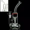 Narghilè da 11 pollici Bicchieri Becher Bong Tornado Base Ciclone Percolatore Bong d'acqua Fristted Disco Pipa ad acqua in vetro Olio di tabacco Dab Rigs