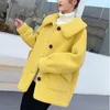 秋の冬の女性テディベアのジャケットコートのファッション新しい到着女性カシミヤのジャケットプラスサイズの女性のハイストリートソリッドコート1