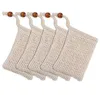 Bath Brushes, Sponges & Scrubbers Natural Exfoliating Mesh Soap Saver Sisal Bag Pouch Holder For Shower Bath Foaming And Drying Free DHL