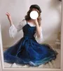 Stary Sky – robe à bretelles d'été pour femmes, dégradé bleu, Double couche, voile féerique Kei Lolita, chemise intérieure blanche T19053101