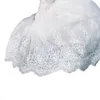 Baby Girls White Chrzest Dress Bebe Z Długim Rękawem Urodziny Haft Vintage Sukienka Siatka Suknia Christening Z Kapeluszem Dla Noworodka 12m F1130