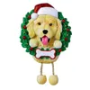 DHL 2020 Güzel Köpekler DIY Adı Mesaj Kolye Noel Süsler PVC Pet Köpek Kolye Yeni Noel Ağacı Kolye Süs 2021