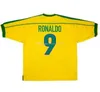 maillots de football rétro à domicile 1994 1998 2002 2004 chemises classiques du Brésil Carlos Romario Ronaldinho Jersey camisa de futebol kits