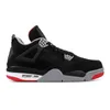 con caja 2021 Sail Black Cat Bred 4 4s jumpman Zapatillas de baloncesto para hombre Tatuaje rojo metálico de alta calidad MOTORSPORT ALTERNAT Thunder White Oreo Zapatillas de deporte para mujer 36-47