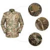 Jungle Hunting Woodland Shooting Gear Shirt Pants Set Battle Dress Uniform Tactical BDU Set Combat Clothing Camouflage Clothes NO05-017