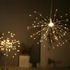 Lampa Lampa Eksplozja Fajerwerki na zewnątrz wodoodporny zdalny zdalny drut miedziany sznur mniszka świąteczne ozdobne światła wróżki 201201