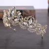 أغطية الرأس تيجان الزفاف العرائس المتلألئة زفاف ديامانتي مسابقة Tiaras Hairband Crystal Sweet Hair Jewelry Biece