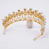 2021 Nieuwe Vintage Barokke Bruids Tiara Accessoires Prom Hoofddeksels Prachtige Sheer Kristallen Bruiloft Tiara En Kronen 1925