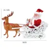 Décorations sur le thème de Noël personnalisées Père Noël sur les ornements de rennes en traîneau Cadeaux de voeux de Noël et de l'année 201027