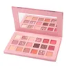 18 colori dolce brillante ombretto tavolozza portatile impermeabile perla luce polvere ombretto set trucco strumenti cosmetici