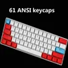 Frosted Backlit Key Caps voor ANSI 60% Lay-out Mechanisch toetsenbord GH60 XD60 RK61 ALT61 Anne Double-S Molding KeyCAP11