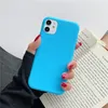 Ultra-cienki kolor kolor Matte Soft TPU Połączenia telefoniczne Silikonowe szorstkie okładki dla iPhone'a 14 13 12 Mini 11 Pro Max XS XR 7 8 6 Plus