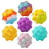 Silicone 3D Decompression Toy Childrens Vuxen Pussel Pinasapple Flying Saucer Finger Press Bubble Ball