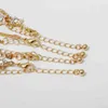 4 teile/satz Stern Kristall Punk Stil Metall Kette Armband für Frauen Weibliche Vintage Gold Farbe Link Armbänder Mode Schmuck