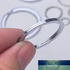 Silver pläterad metall blank nyckelring keychain split ring keyfob nyckelhållare ringar kvinnor män diy nyckelkedjor tillbehör