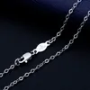 Chains Fine Pure Platinum PT950 Chain 1mmW Women O Link Necklace 18inch 2 5-3g250m