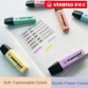 Stabilo BOSS Original Surligneur Pastels Marker Pen 6 Couleurs Pastel Tendance 2 + 5mm Pointe Chisel Fluorescent Clear View Surligneur 201102