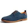 Jurk schoenen plus size mannen casual lederen trend suede winter fluwelen lace-up basic 220223