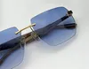 Yeni Moda Gözlük Tasarım Güneş Gözlüğü Sanatçı II Poligon Çerçevesiz Çerçeve Cömert Stil Yürüyor Açık UV400 Koruma Lens