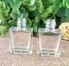 10ml Lucency Empty Glass Nail Polish Square Bottle Liquid Blusher Paint Glue Gel Crystal Nail Art Packaging Containers