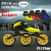 Pattini A Rotelle In Linea Calore Modellabile Velocità Uomo Donna Scarpe Pattinaggio Professionali 3 Ruote 125 Millimetri in Carbonio Termoplastico da Corsa Skate1