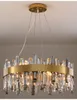 Роскошная современная лампа люстра освещение для гостиной круглый золотой хрустальный столовая спальня Спальня светодиодные светильники света