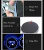 2pcs LED Car LOGO Cup Holder Lights for Audi 7 Colors Changing USB Charging Mat Luminescent Cup Pad LED Interior Atmosphere Lamp Q3127088