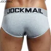 Jockmail helt ny design mjuk underkläder män trosor bomull manliga trosor glider cueca gay underpants mode brister män shorts t200517