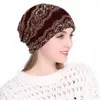 Tulband herfst lente hoed dame hoofddeksels vrouwen kant skullies bloem slouchy baggy head cap fashion beanie zachte bandan