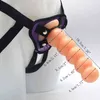 NXY Dildos Wear Leather Pants Simulated Penis Backyard Plug Men and Women with Five Beads Yin Anal Dual purpose Masturbation Device 0221