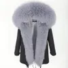 femmes manteaux d'hiver 20 MAO MAO KONG Mode Femmes Luxueux parka de fourrure d'agneau mongolie fourrure de mouton Manteau À Capuche Outwear Veste D'hiver 201215