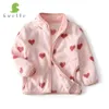 SVELTE Girls Polar Freece Full-Zip Jackets для осени зимой с горным узором Pauts Весенняя одежда 201104