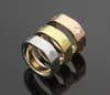 2021 klassische Echt Brief Liebe Ring Gold Silber Rose Farben Edelstahl Paar Ringe Mode Designs Frauen Schmuck2944