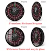 Horloge murale de Poker Roulette avec cadre en métal noir, salle de jeu de Las Vegas, décor artistique mural, montre, montre de Casino, cadeau 5587708