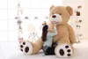 Funny 200cm Huge big America bear Stuffed animal teddy bear cover plush soft doll pillow cover without stuff baby toys4672625