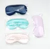 Silk Sleep Masks Rest Shading Eye Mask Padded Shade Cover Eyepatch Travel Relax Aid Blindfolds Eyemask DB466