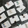 Kreatywny Nieregularny Różny Naturalny Kryształ Kamienny Pozłacany Dynda Kolczyk Dla Kobiet Dziewczyna Moda Party Biżuteria