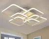 원격 흰색 커피 아크릴 천장 샹들리에 램프 홈 장식으로 현대 LED 샹들리에 조명 전등