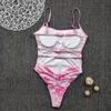 Morematch Pink Swimwear Women Momen Bathingwear Beachwear Sexy Bodysuit Backless Monokini 1pc Bikini Swim Suit para mulheres T200708