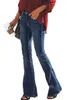 5 cores flareleg jeans feminino moda senhoras bellbottom jeans leggings meninas denim bootcut lavado calças jeans s2x6676308