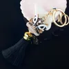 40 pièces DHL mignon dessin animé dame sac pendentif décoration créative petit lion porte-clés danse lion voiture clé pendentif