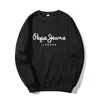 Streetwear 남자 풀오버 스웨터 긴 소매 Pepe 브랜드 디자이너 후드 패션 2020 가을 겨울 남성 의류 x1214
