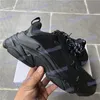 Paris Triple-S plataforma t￪nis masculino Mulheres sapatos de moda bege gin￡sio amarelo verde azul azul branco preto preto rosa cinza casual casual