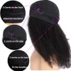 Pałęki na głowę Peruki Indiańskie Afro Kinky Kręcone Ludzkie Włosy Peruka Nowoczesne Pokaż 10-26-calowe peruki dla czarnych kobiet