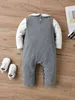 Baby Colorblock Bow Print 2 in 1 Jumpsuit Zij