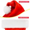 Beanie/Skull Caps 120 stks snelle kerstmutsen Santa Extra Dikke klassieke vacht voor jaar feestelijk vakantiefeest Xmas Hat1